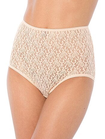 Lot de 3 culottes maxi maille dentelle - DAXON
