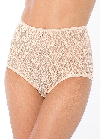 Lot de 3 culottes maxi maille dentelle - DAXON