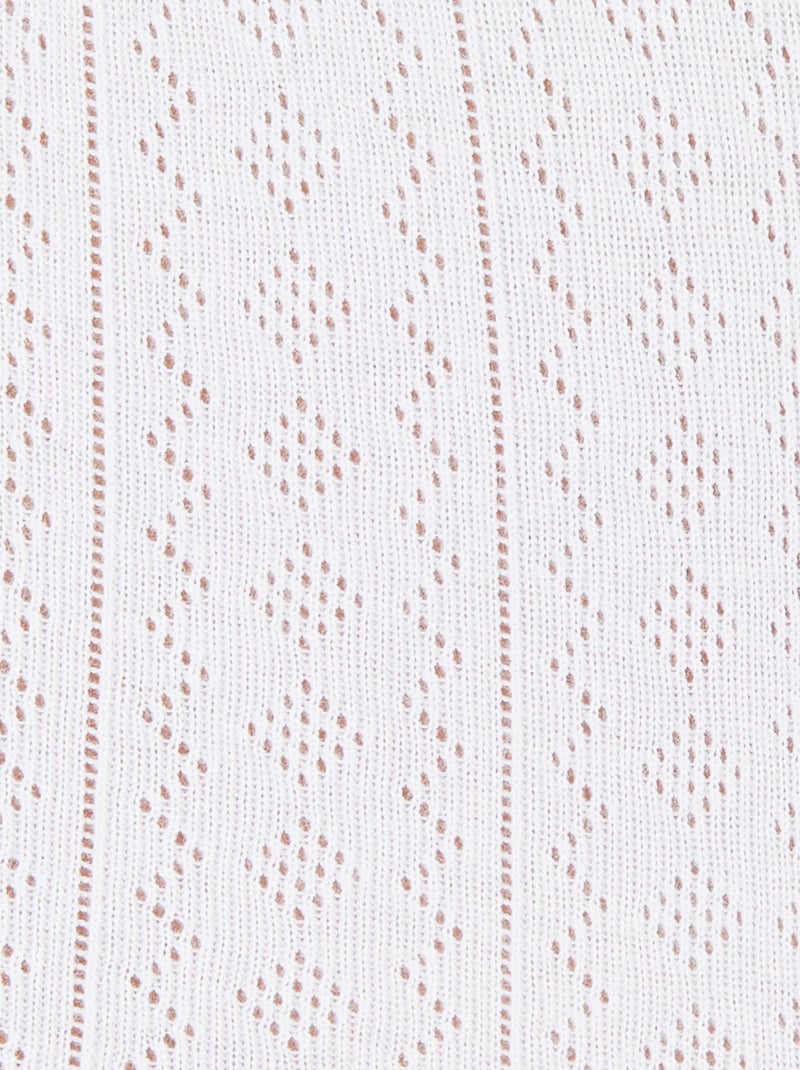 Lot de 3 culottes maxi maille pointelle - Damart Blanc - Kiabi