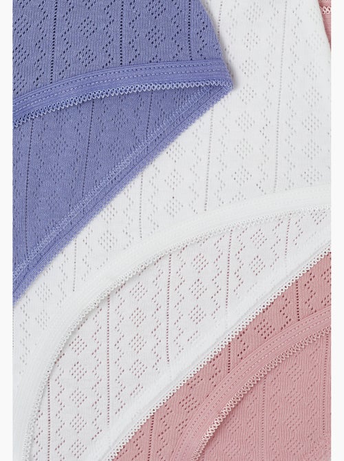 Lot de 3 culottes maxi maille pointelle - Damart - Kiabi