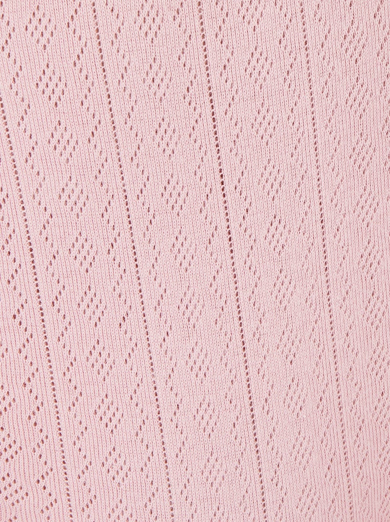 Lot de 3 culottes maxi maille pointelle - Damart Rose - Kiabi