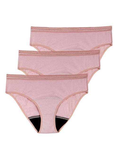 Lot de 3 culottes menstruelles femme Athena - Kiabi