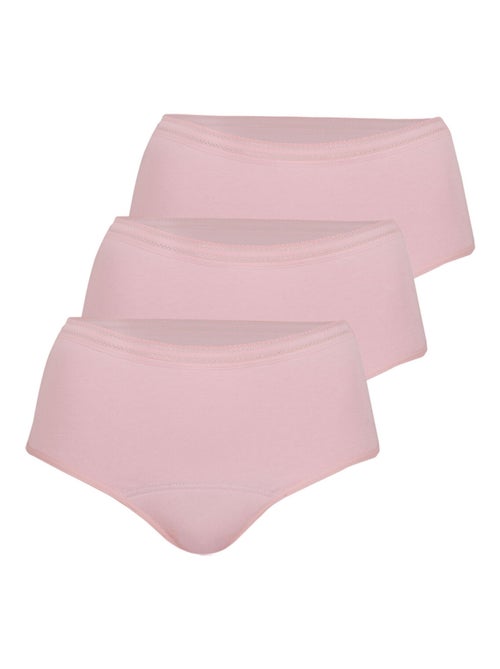 Lot de 3 culottes menstruelles taille haute femme Athena - Kiabi