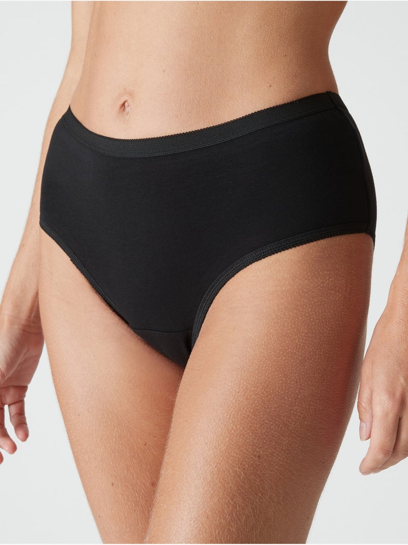 Lot de 3 culottes midi basiques - DAXON Noir Noir - Kiabi