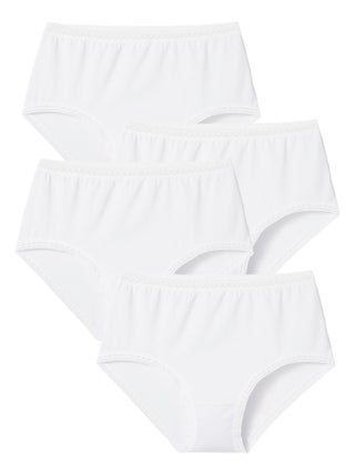 Lot de 3 culottes midi coton stretch + 1 GRATUITE - Damart