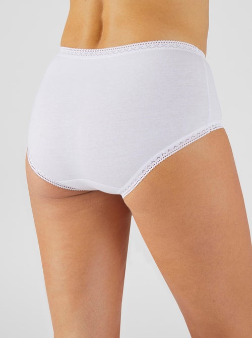 Lot de 3 culottes midi coton stretch + 1 GRATUITE - Damart - Kiabi