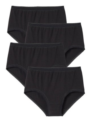 Lot de 3 culottes midi coton stretch + 1 GRATUITE - Damart