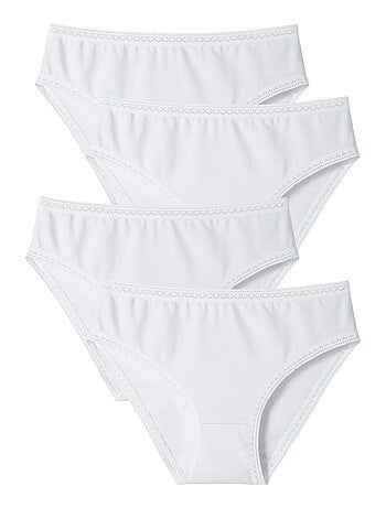 Lot de 3 culottes mini coton stretch + 1 GRATUITE. - Damart