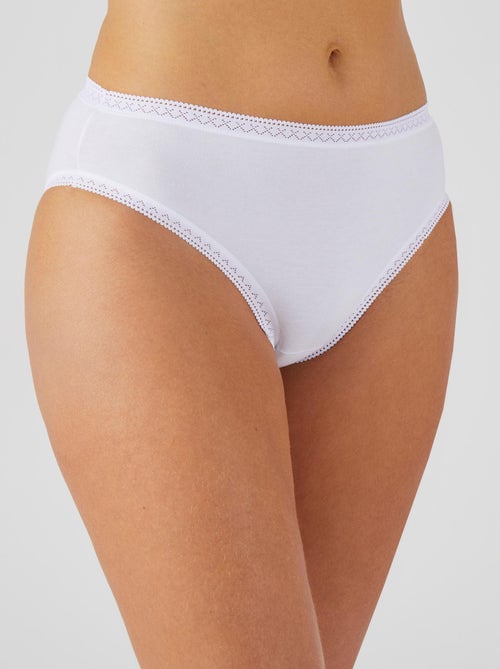 Lot de 3 culottes mini coton stretch + 1 GRATUITE. - Damart - Kiabi