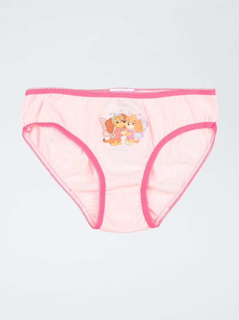 Lot de 3 culottes 'Pat patrouille' en coton Rose - Kiabi