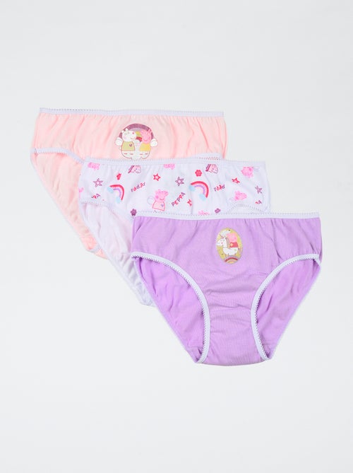 Lot de 3 culottes 'Peppa pig' en coton - Kiabi