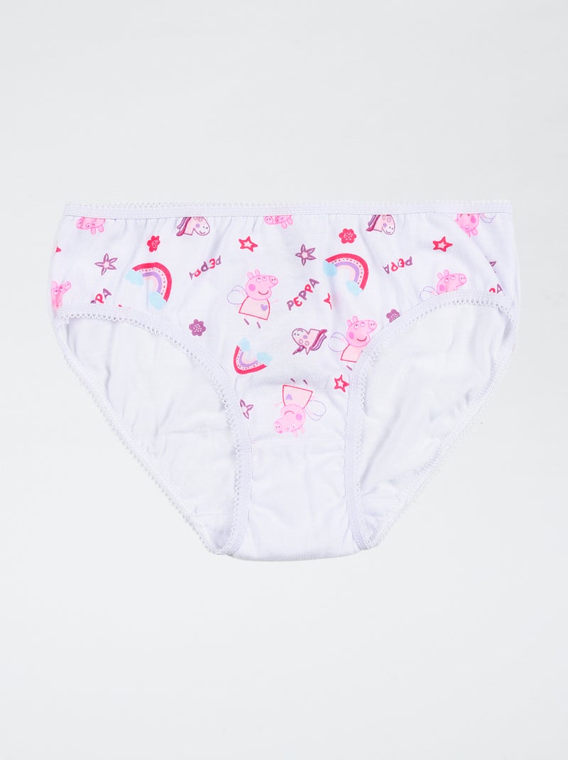 Lot de 3 culottes 'Peppa pig' en coton Rose - Kiabi