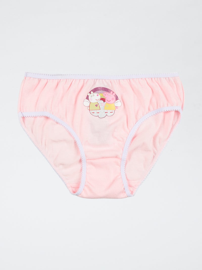 Lot de 3 culottes 'Peppa pig' en coton Rose - Kiabi