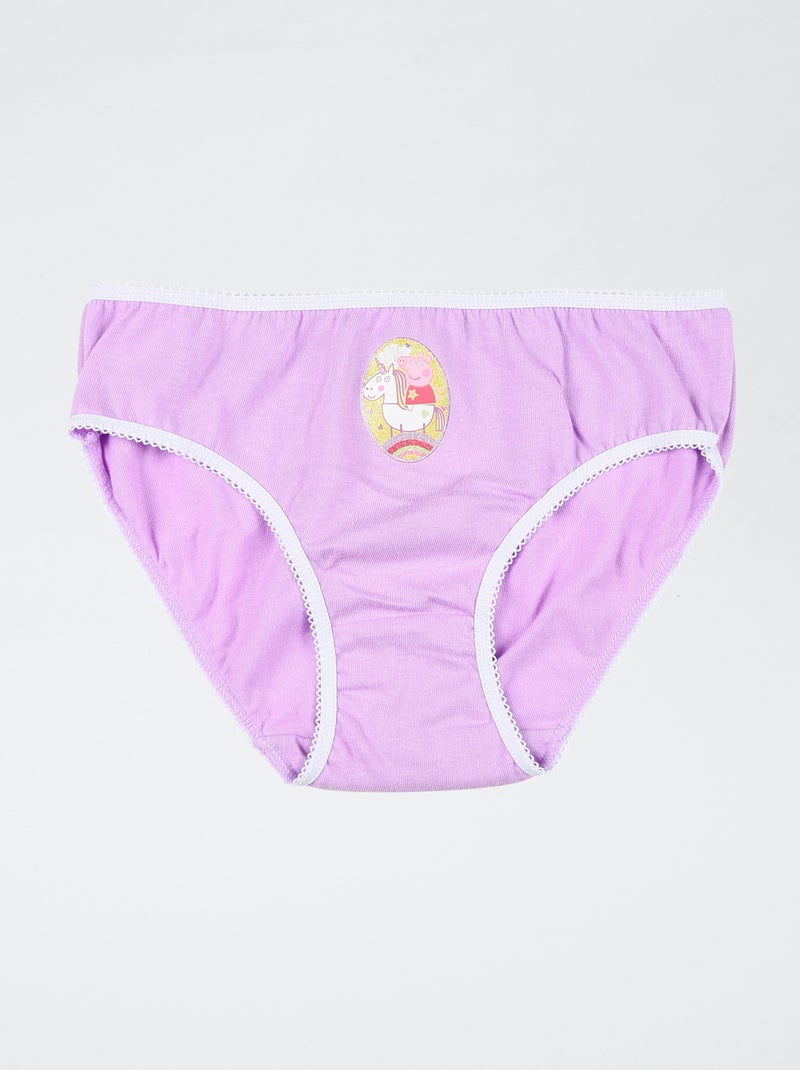 Lot de 3 culottes 'Peppa pig' en coton Rose - Kiabi