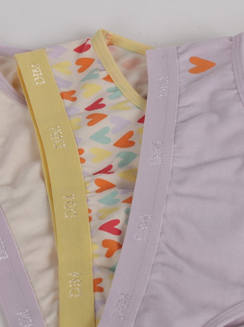 Lot de 3 culottes Pockets Coton Kids - Kiabi
