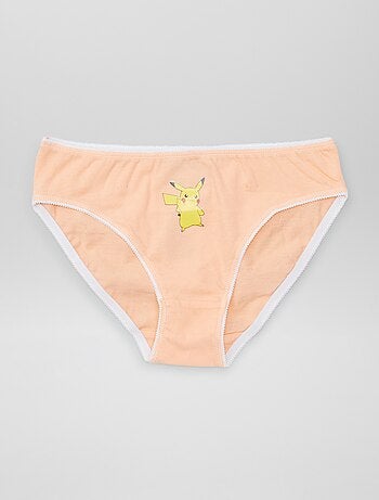 Lot De 3 Culottes Pokémon Pikachu Enfants - 100% Coton, Confortables Et Colorées En Boîte Cadeau