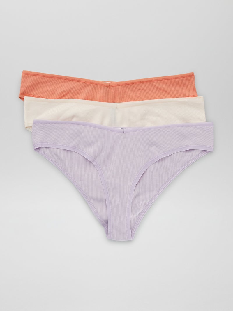 Lot de 3 culottes Rose - Kiabi
