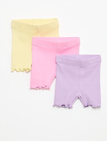 Lot de 3 cyclistes côtelés