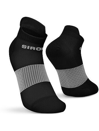 Lot de 3 de chaussettes basses de running fitness homme et femme helix brick