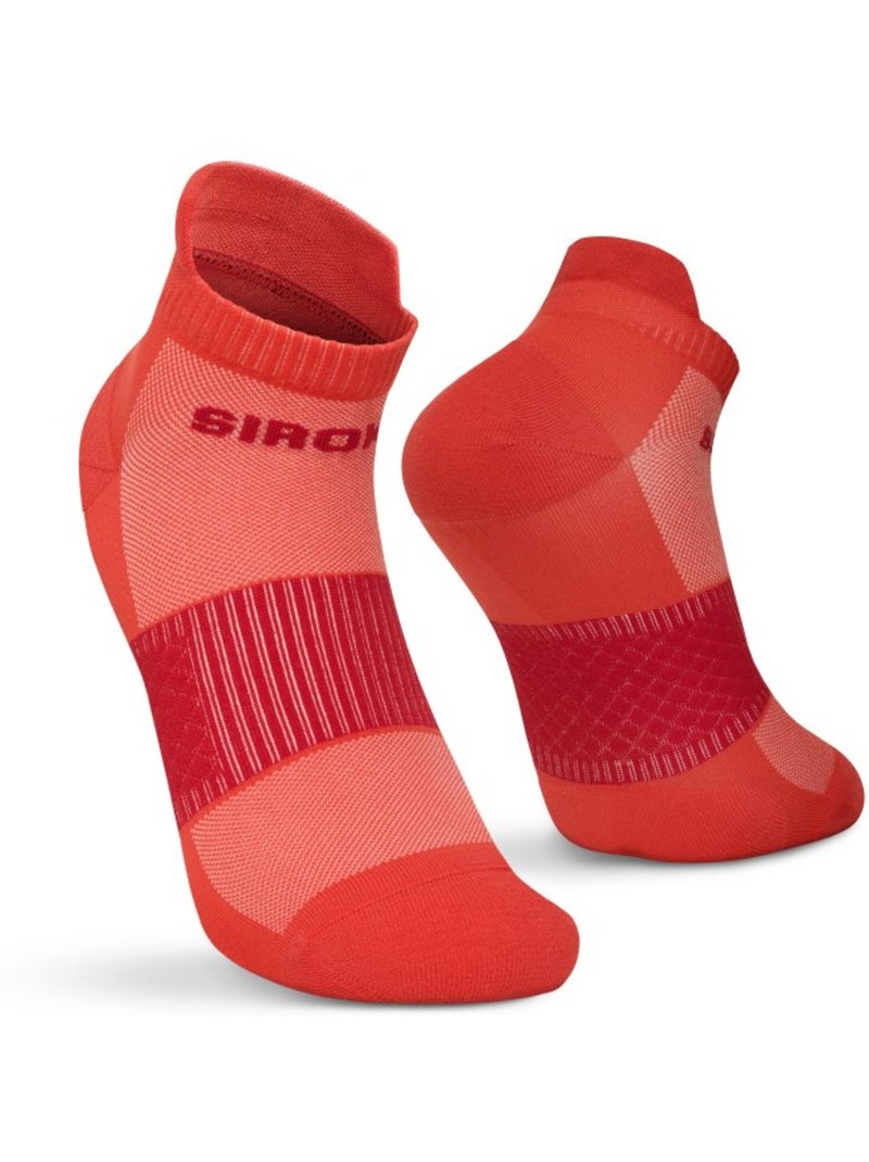 Lot de 3 de chaussettes basses de running fitness homme et femme helix brick Orange - Kiabi