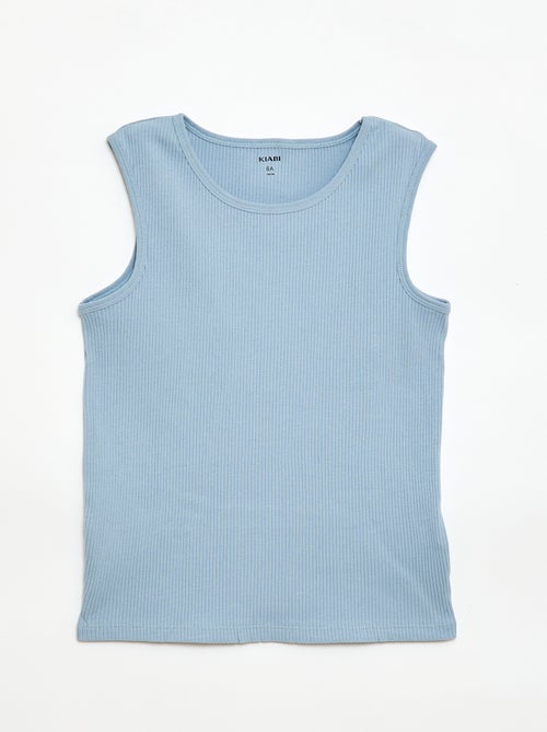 Lot de 3 débardeurs côtelés - Kiabi