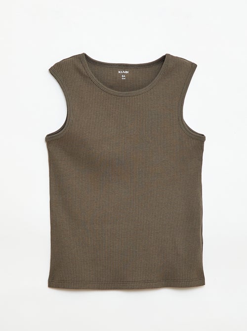 Lot de 3 débardeurs côtelés - Kiabi