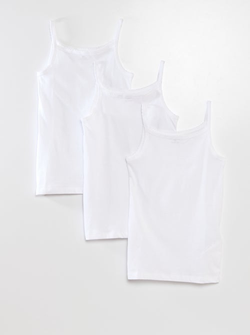 Lot de 3 débardeurs coton - Kiabi