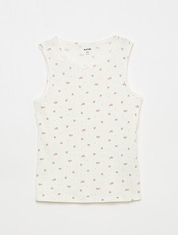 Lot de 3 débardeurs en maille pointelle