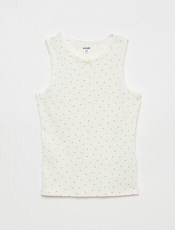 Lot de 3 débardeurs en maille pointelle