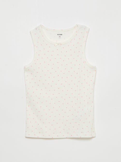 Lot de 3 débardeurs en maille pointelle - Kiabi