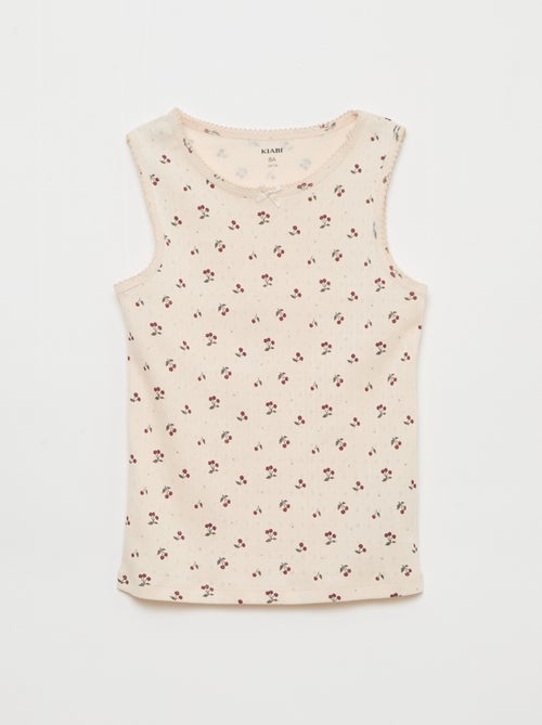 Lot de 3 débardeurs en maille pointelle - Kiabi