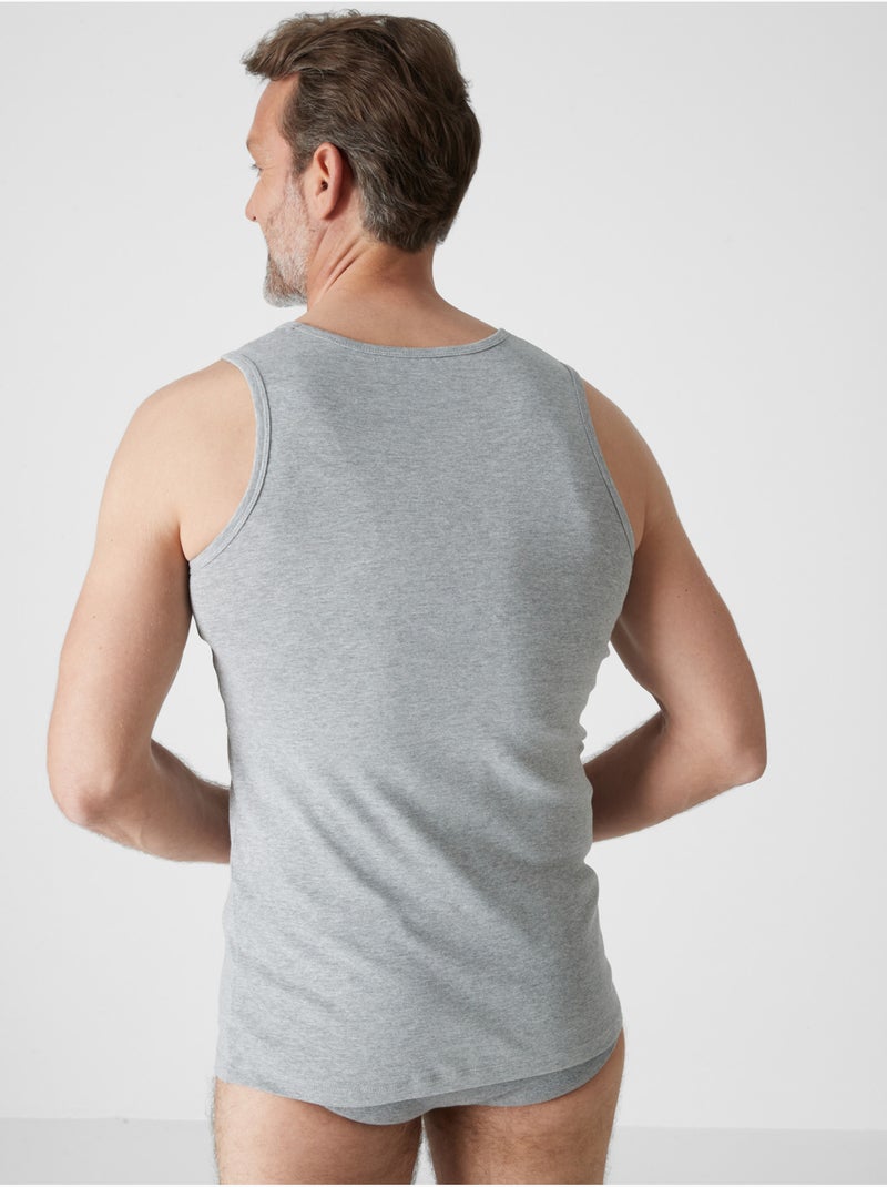 Lot de 3 débardeurs maillots de corps - DAXON Gris chiné - Kiabi