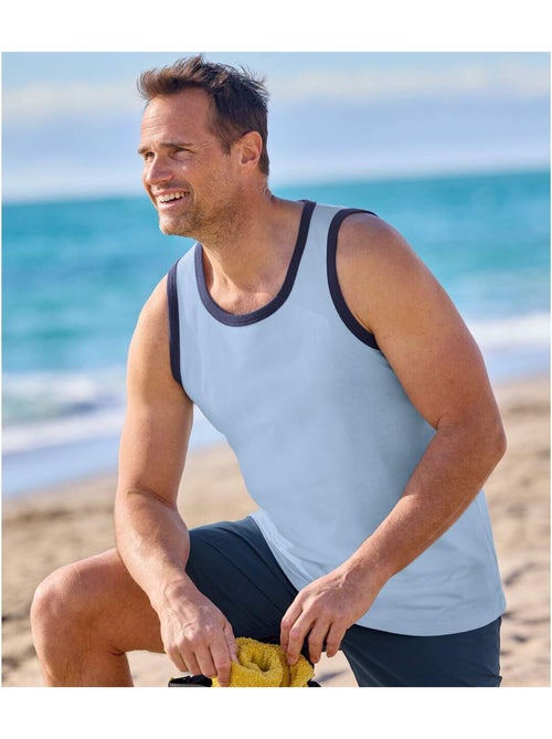 Lot de 3 débardeurs majorque   - atlas for men - Kiabi