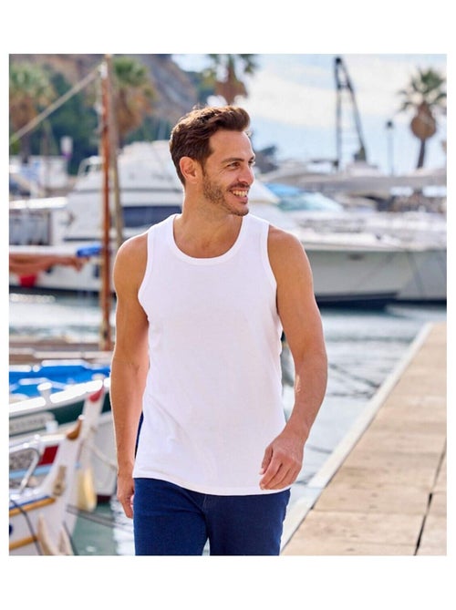 Lot de 3 Débardeurs Unis  - ATLAS FOR MEN - Kiabi