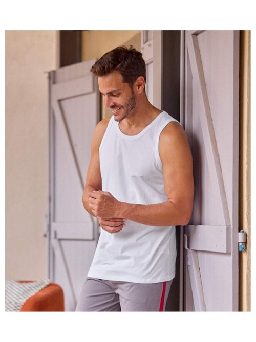 Lot de 3 Débardeurs Unis   - ATLAS FOR MEN - Kiabi