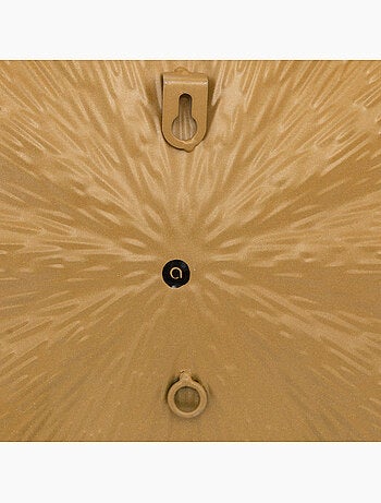 Lot de 3 décorations murales disques métal doré LESLIE