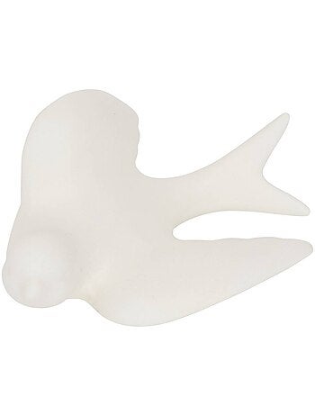 Lot de 3 décorations murales oiseaux en dolomite FLEUR DE ROSE