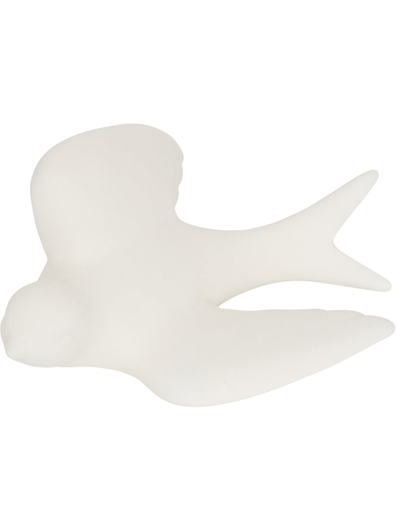 Lot de 3 décorations murales oiseaux en dolomite FLEUR DE ROSE Blanc - Kiabi