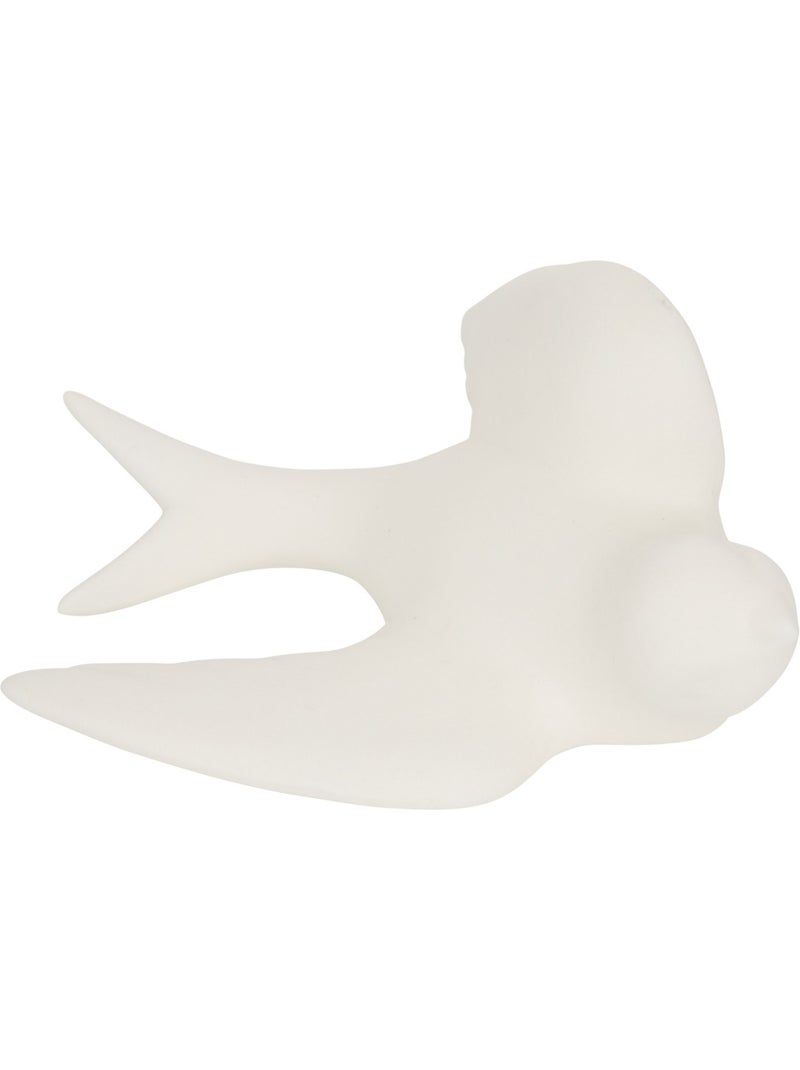 Lot de 3 décorations murales oiseaux en dolomite FLEUR DE ROSE Blanc - Kiabi