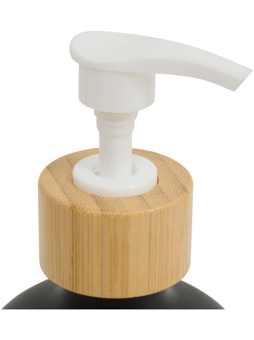 Lot de 3 distributeurs de savon 500 ml avec plateau bambou - Kiabi