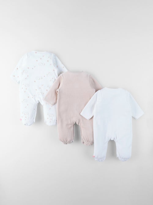 Lot de 3 Dors-bien en Velours Noukie's - Kiabi