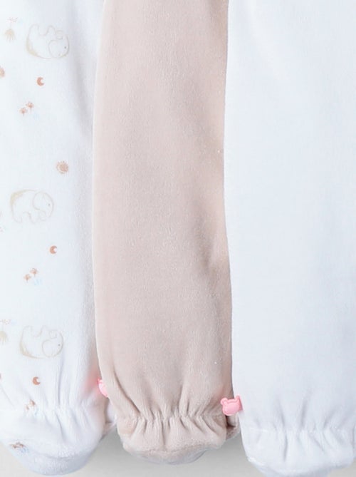 Lot de 3 Dors-bien en Velours Noukie's - Kiabi