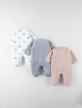 Lot de 3 Dors-bien en Velours Noukie's