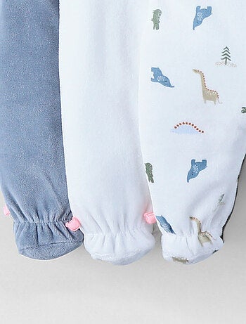 Lot de 3 Dors-bien en Velours Noukie's