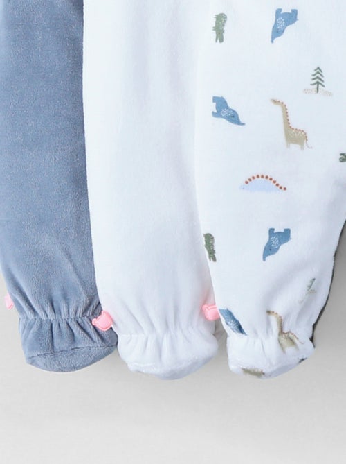 Lot de 3 Dors-bien en Velours Noukie's - Kiabi