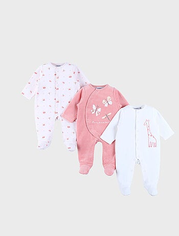 Lot de 3 Dors-bien en Velours Noukie's