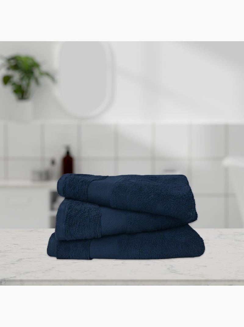 Lot de 3 draps de bain 500 gr/m2 100% coton Safran - Kiabi