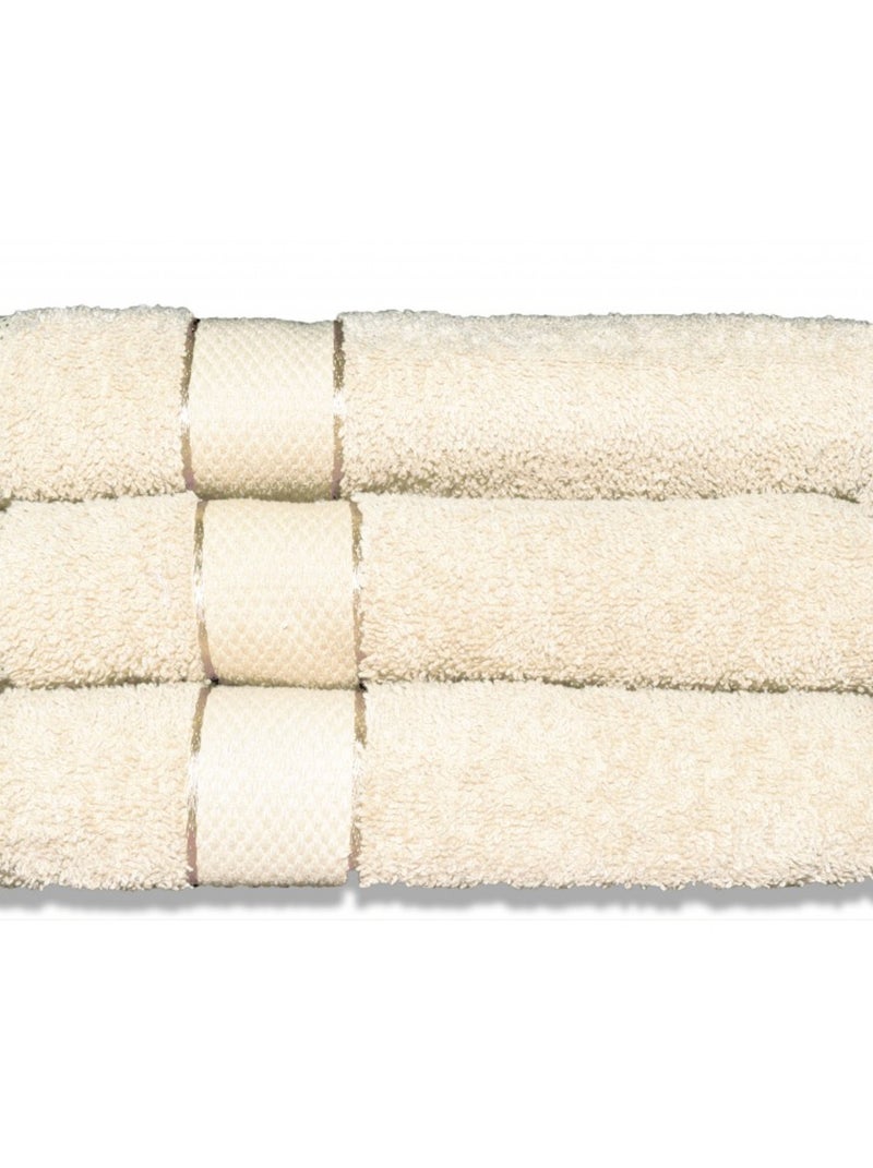 Lot De 3 Draps De Bain 70x130 Cm 380gr/m2 Ecru - Kiabi
