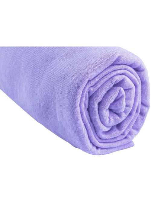 Lot de 3 draps housse jersey 100% coton - 60x120 cm - parme - Kiabi Lot de 3 draps housse jersey 100% coton - 60x120 cm - parme - Kiabi