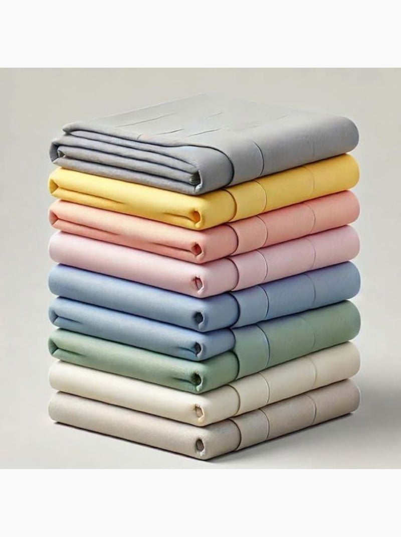 Lot de 3-draps housses blanc-180x200 cm - 100% coton - -bonnet 30 cm multicolore Blanc - Kiabi